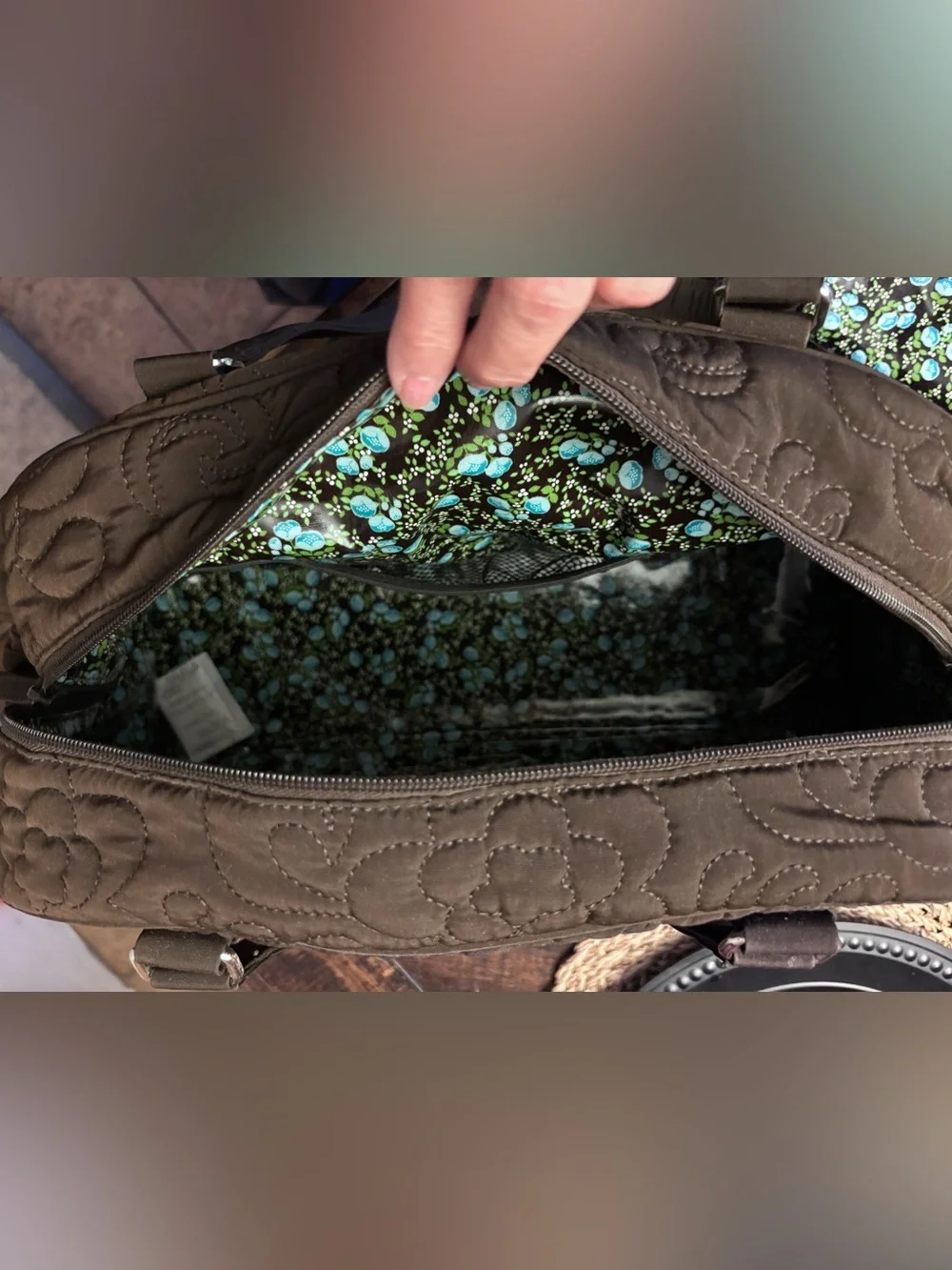 VERA BRADLEY Bowler Weekener Bag Tote😍